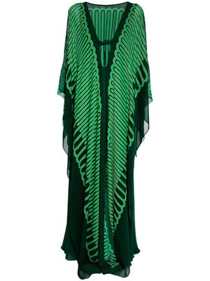 Johanna Ortiz Tejiendo El Tropico kaftan dress - Green