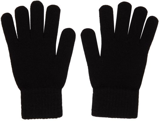 John Elliott Black Wool & Cashmere Gloves