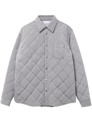 John Elliott classic-collar quilted jacket - Grey