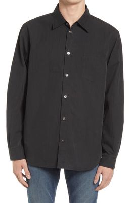 John Elliott Cloak Button-Up Shirt in Black