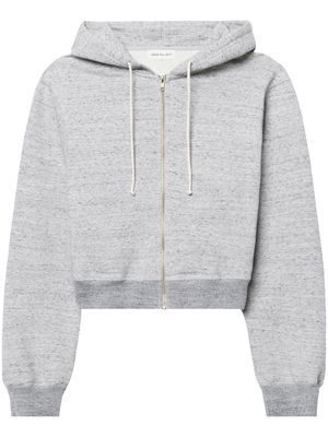 John Elliott cropped zip-up hoodie - Grey