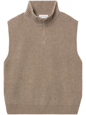 John Elliott Daota half-zip sweater vest - Brown