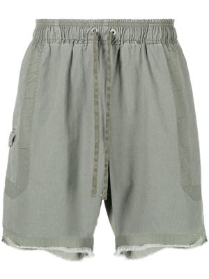 John Elliott elasticated drawstring-fastening shorts - Green