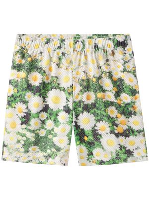 John Elliott flower printed deck shorts - Neutrals
