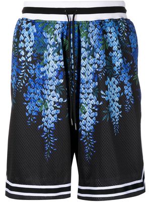 John Elliott Game floral-print basketball shorts - Multicolour