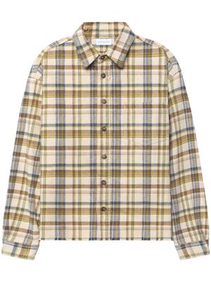 John Elliott Hemi check-print oversized shirt - Neutrals