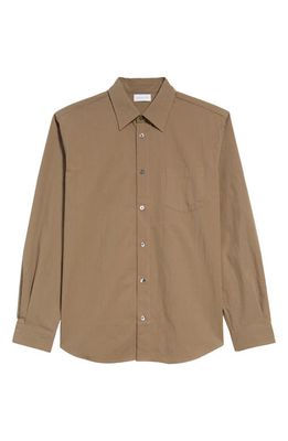 John Elliott Men's Cloak Button-Up Shirt in Brown