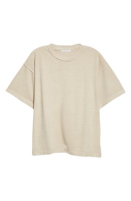 John Elliott Men's Oversize Reverse Crop T-Shirt in Dust