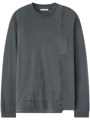 John Elliott Reconstructed long-sleeve sweatshirt - Grey