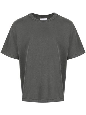 John Elliott reversed cropped cotton T-shirt - Grey