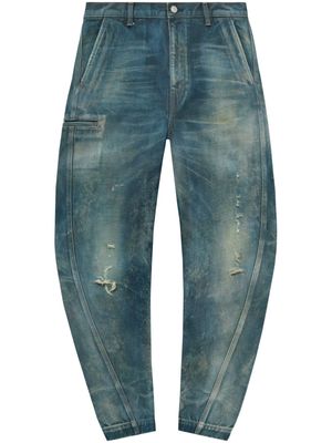 John Elliott Sendai distressed tapered jeans - Blue