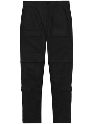 John Elliott tapered-leg ripstop cargo trousers - Black