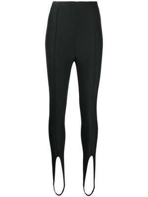 John Elliott Valentina high-waisted stirrup leggings - Black
