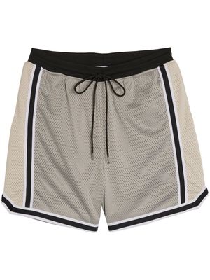 John Elliott Vintage Game perforated-detailing shorts - Neutrals