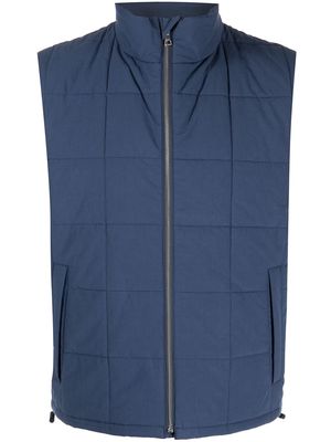 John Elliott zip-up puffer vest - Blue