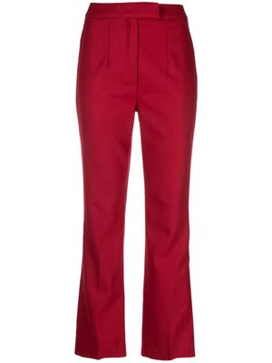 John Galliano Pre-Owned 1990s straight-leg wool trousers - Red