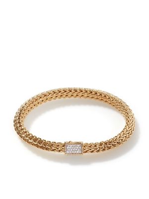 John Hardy 18kt yellow gold Classic Chain diamond bracelet