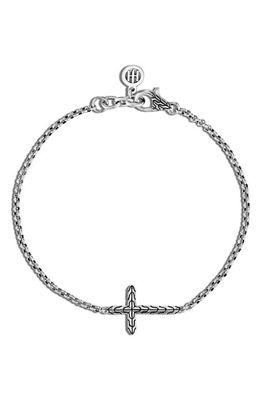 John Hardy Classic Chain Cross Bracelet in Silver