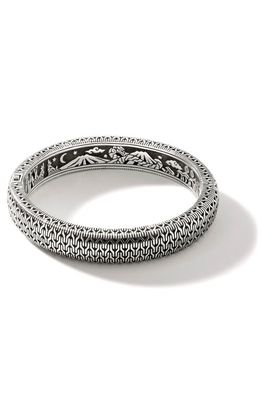 John Hardy Classic Chain Cuff Bracelet in Silver