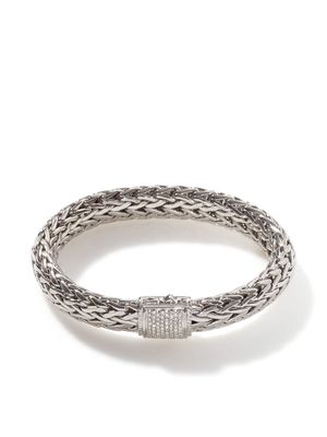 John Hardy classic-chain diamond-pavé bracelet - Silver