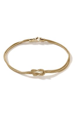 John Hardy Classic Chain Knot Layered Rope Bracelet in Gold