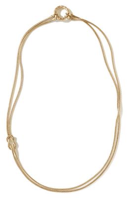 John Hardy Classic Chain Knot Layered Rope Necklace in Gold