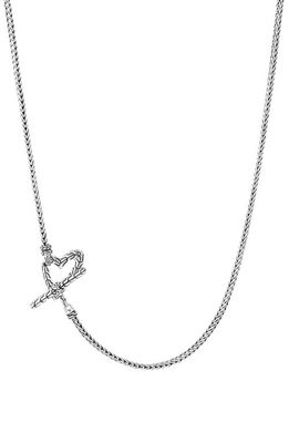 John Hardy Classic Chain Manah Sterling Silver Heart Toggle Necklace