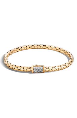 John Hardy Dot Diamond Chain Bracelet in Gold