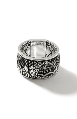 John Hardy Legends Naga Band Ring in Silver
