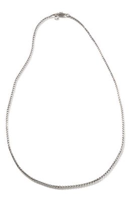 John Hardy Men's Classic Box Chain Necklace in Silver