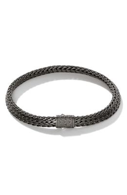 John Hardy Men's Classic Chain Flat Bracelet in Silver