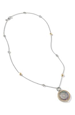 John Hardy Moon Door Pendant Necklace in Silver And Gold