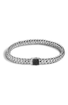 John Hardy Small Classic Chain Lava Bracelet with Treated Black Sapphire