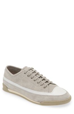 John Lobb Court Low Top Sneaker in Misty/White 