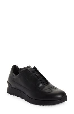 John Lobb River Leather Sneaker in Black 