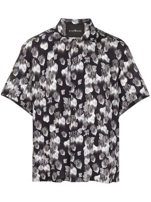 John Richmond floral-print short-sleeve shirt - Black