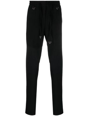 John Richmond horesbit-detail tapered trousers - Black
