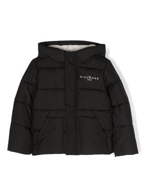 John Richmond Junior hooded padded jacket - Black
