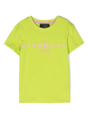 John Richmond Junior logo-print crew-neck T-shirt - Green