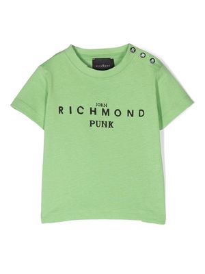 John Richmond Junior logo-print short-sleeve T-shirt - Green