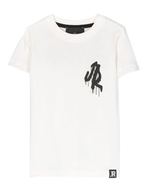 John Richmond Junior logo-print short-sleeve T-shirt - White