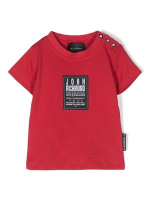 John Richmond Junior logo-print short-sleeved T-shirt - Red