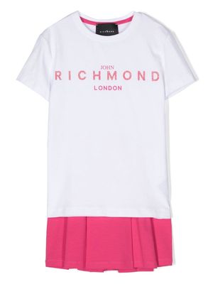 John Richmond Junior logo-print skirt set - White
