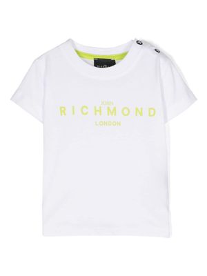 John Richmond Junior logo-printed cotton T-shirt - White