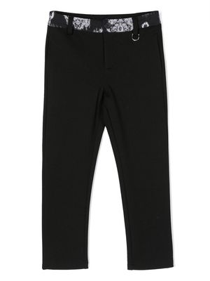 John Richmond Junior printed-waist trousers - Black