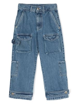 John Richmond Junior straight-leg cargo jeans - Blue