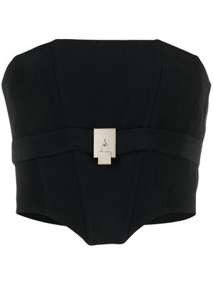 John Richmond Kassam padlock-detail corset - Black