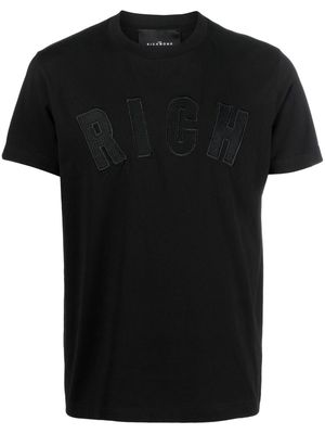 John Richmond logo-appliqué cotton T-shirt - Black