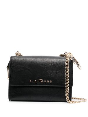 John Richmond logo-charm crossbody bag - Black