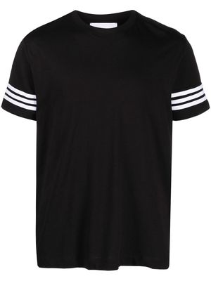 John Richmond logo-embroidered cotton T-shirt - Black